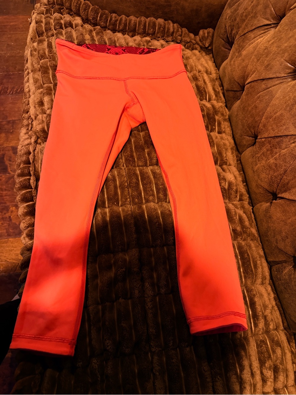 lululemon athletica Bright Coral Womens Active Leggings capri